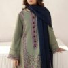 3 Pcs Women's Unstitched Embroidered Khaddar Suit