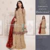 3 Pcs Women's Unstitched Viscose Embroidered Suit