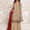 3 Pcs Women's Unstitched Viscose Embroidered Suit