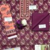Stylish Maroon Khaddar Printed Suit with Dupatta