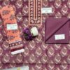 Stylish Maroon Khaddar Printed Suit with Dupatta