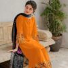 Dhanak Suit with Embroidered Trouser and Printed Dupatta 3 Pcs