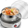 New Electric Egg Boiler Machine Egg Cooker For Boiled Poached Eggs 350 W